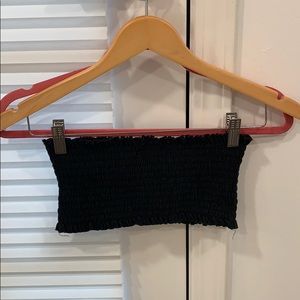 brandy melville black bandeau top